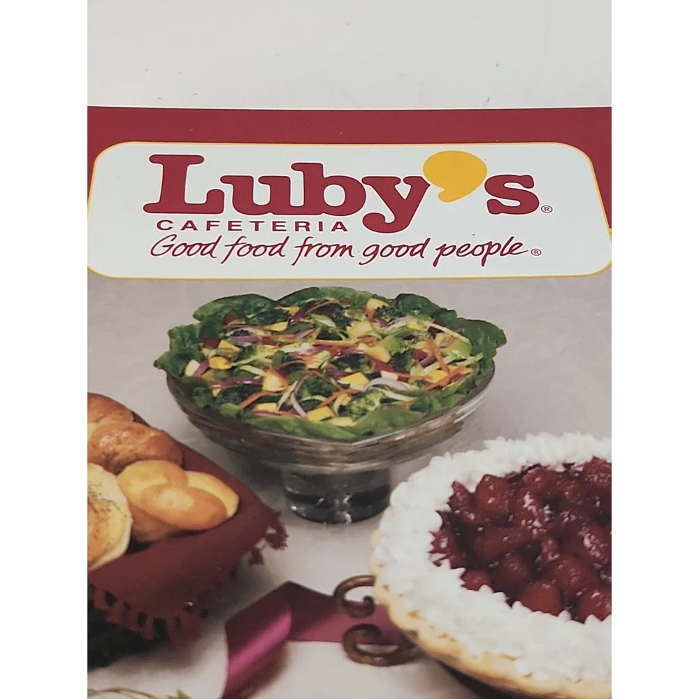 Lubys Cafeteria 50th Anniversary Recipe Collection Cookbook 1996 Texas Spiral